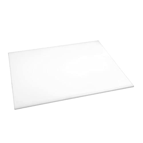 Image of Hygiplas Large High Density White Chopping Board for Bakery - 60x45cm