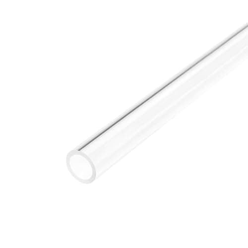Image of Recogwood 1Pc Acrylic Pipe Clear Rigid Round Tube 12mm ID 16mm OD 305mm for Lamps and Lanterns, Water Cooling System