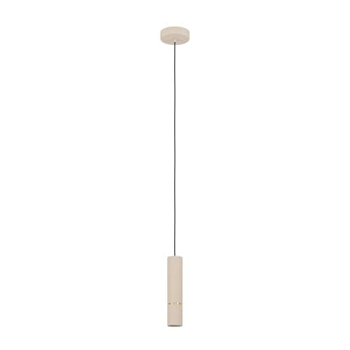 Image of Eglo LED Pendant Lighting Caminia, Hanging lamp Above Dining Table, Dining Room Ceiling Light Fixture, Metal in Beige and Gold, GU10 Light Source, Warm White