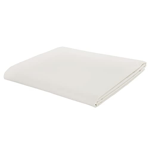 Image of Catherine Lansfield Non Iron Percale Single Platform Valance Sheet - Cream