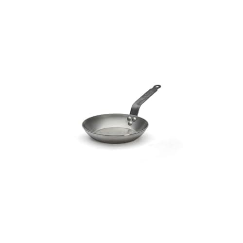 Image of De Buyer 5110.20 Carbone Plus Heavy Quality Steel Round Lyonnaise Frying Pan, 20 cm Diameter