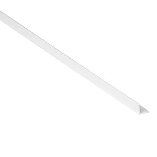 Image of PVC Corner Trim, 90 Degree Angle, White, 15mm x 15mm x 1metre