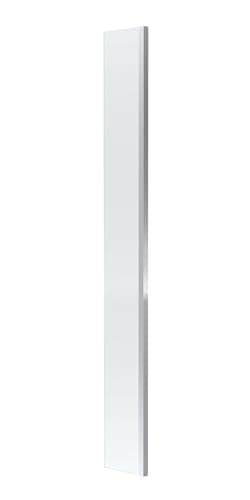 Image of Balterley Wetroom Shower Return Screen, Glass Shower Screen for Wet room and Bathroom, 8mm Toughened Safety Glass Return Screens, Reversible Wetroom Screens - 215 x 1850mm (Chrome)