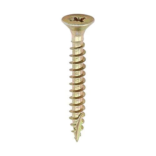 Image of TIMCO Classic Multi-Purpose Screws - PZ - Double Countersunk - 4.0 x 35 - Gold - Box of 200