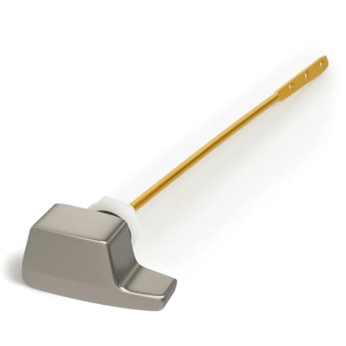Image of Qualihome Toto Toilet Handle Replacement Nickel THU004-CP - Side Mount Toilet Handle Tank Flush Lever - Nickel