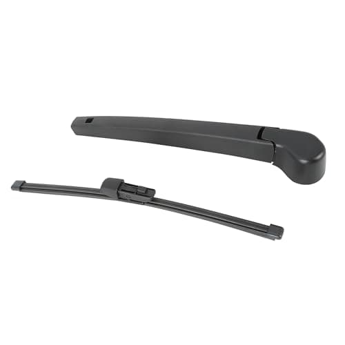 Image of Partuto Rear Wiper Blade Arm Set - for VW Polo MK5 MK6 2009-2019 Plastic Metal Rubber Black - 1 Set