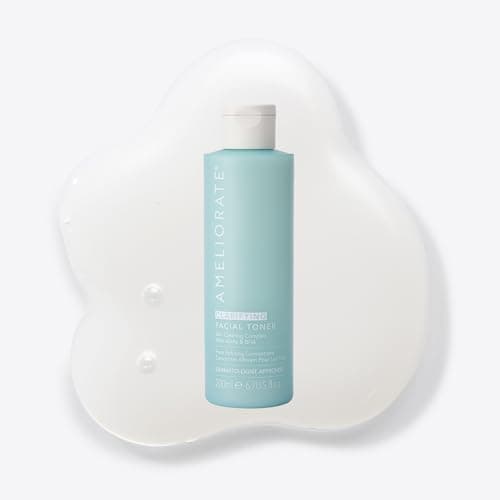 Image of AMELIORATE Clarifying Facial Toner 200ml | Clinically Proven Pore Refining Toner for Blemish Prone Skin | Exfoliates & Brightens with Lactic Acid & Niacinamide | Dermatologist Approved