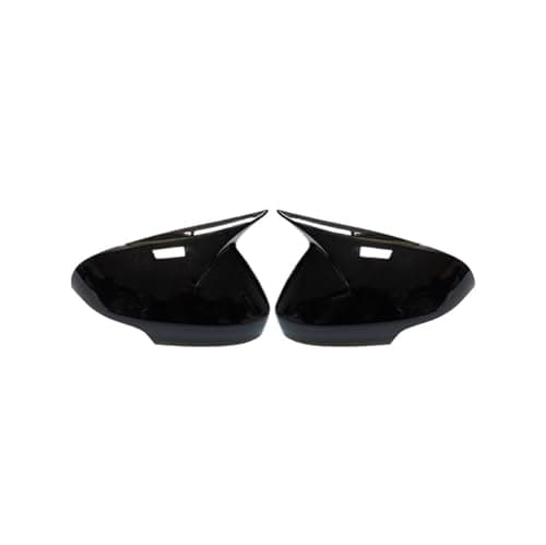 Image of Wing Mirror Cover Caps For Volvo C30 C70 S40 For S60 V40 V50 V70 2008 2009 2010 Black Carbon Look Rear View Mirror Case Cover Accessories(Bright black)
