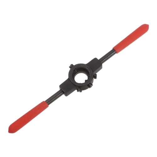 Image of sourcing map Die Stock Handle Wrench, for Metric M4.5-M6 (Metric) / 3/16"-1/4" (UNC/UNF) / 20mm OD Round Dies, 20mm x 7mm Threading Die Holder with Plastic Handle