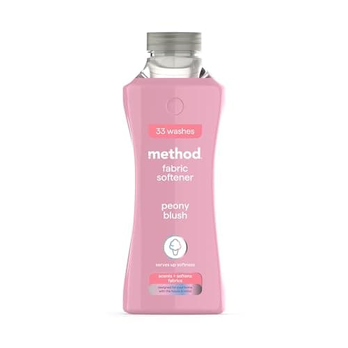 Image of method Fabric Softener, Fabric Conditioner to Soften Your Clothes, With Fresh Peony Blush Scent, 1 x 33 Washes, 1x 990ml