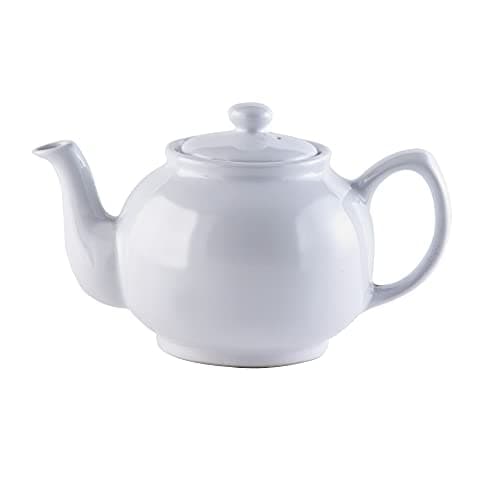 Image of Price & Kensington 110 cl, 6 Cup Stoneware Teapot, Gloss White