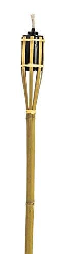 Image of Natures Warehouse Eco Bamboo Garden Tiki Torch's for Oils Traditional Glow Torches (1 Pack)