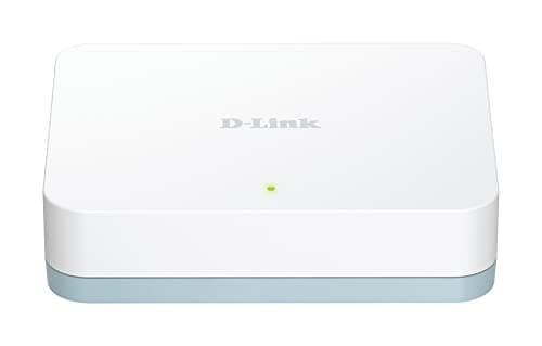 Image of D-Link DGS-1005D 5-Port Gigabit Desktop Switch, Hub, Internet Splitter, Fanless, Plug and Play - UK Model