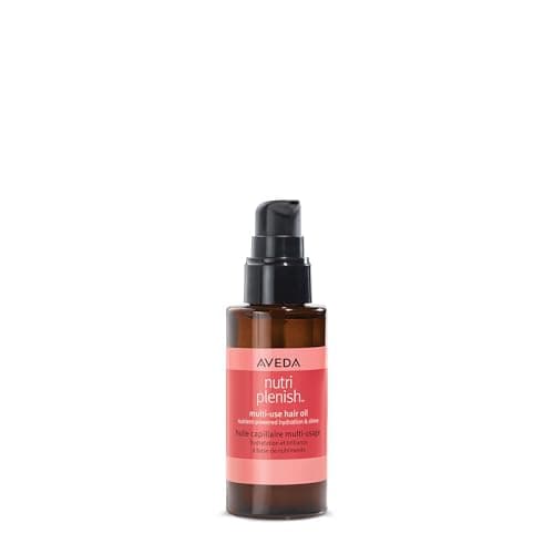 Image of Aveda Nutriplenish Multi-Use Hair Oil | Pre-Shampoo Treatment, Styling, Overnight Leave-In Treatment | Hydrating Hair Oil for Dry, Damaged Hair | 100% Naturally Derived*, 30ml