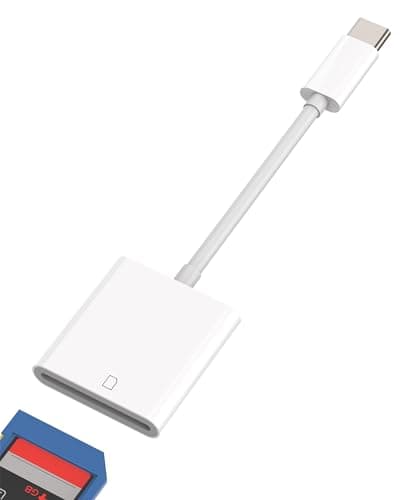 Image of USB C SD Card Reader Type C Port Adapter Compatible for Samsung for Apple iPhone 15 Pro Max Plus for iPad 10、Air4/5、Mini 6、Pro 12.9 Macbook Thunderbolt 3 Cable Camera Memory Compact Flash CD