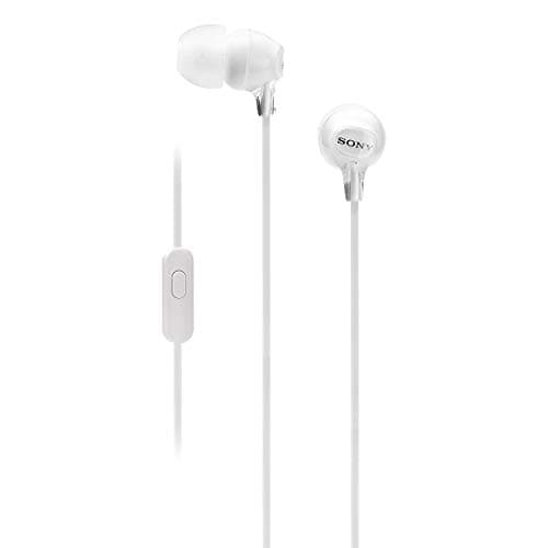 Image of Sony MDREX15AP Fashion Color EX Series Earbud Headset with Mic (White)