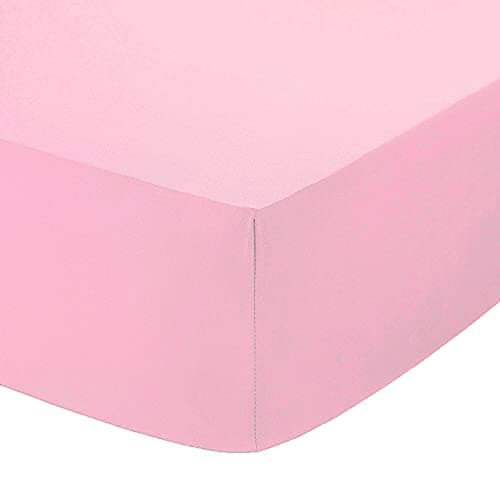 Image of Comfy Nights Extra Deep 16"(40Cm) 100% Egyptian Cotton Fitted Bed Sheet (King, Pink - 40cm Deep)