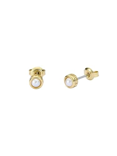 Image of Ted Baker Sinee Mini Pearl Stud Earrings for Women (Gold/Pearl)