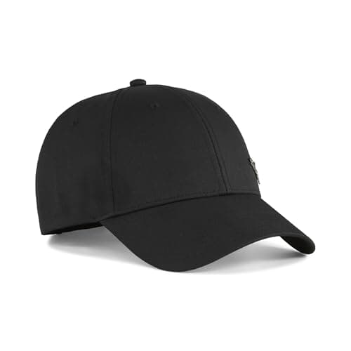 Image of PUMA Unisex Essentials Metal Cat Baseball Cap, V2 PUMA Black, M
