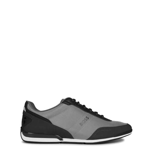 Image of BOSS Mens Saturn Trainers Dark Grey 8