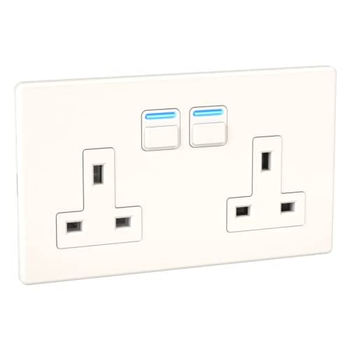 Image of Lightwave LP42WHMK2 Smart Socket with Energy Monitoring, 3000W - Works with Alexa, Google Assistant, HomeKit. iOS & Android Compatible