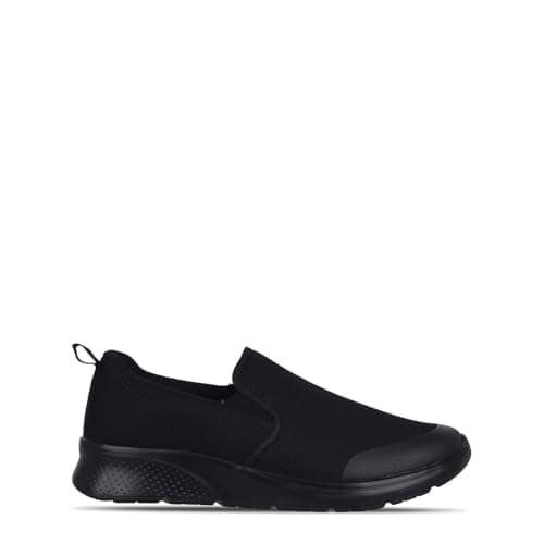 Image of Slazenger Zeal Mens Slip On Running Shoes Black/Black 11 (46)