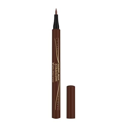 Image of Max Factor Masterpiece Micro Marker, 040 Brunette, Precise Eyebrow Pen, Superfine Tip, Hair-Like Strokes, Natural Look Effect, Buildable Formula, Smudge & Transfer-Proof, Up to 24HR Wear, 1.1ml
