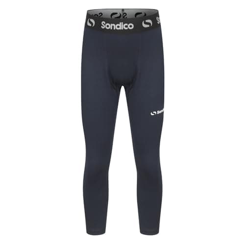 Image of Sondico Boys Core Three Quarter Tights Junior Navy 9-10 Years