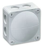 Image of WISKA COMBI 308/5/W Enclosure, IP66, Junction Box, 51 mm, 85 mm, 85 mm, PP (Polypropylene), White (1 piece)