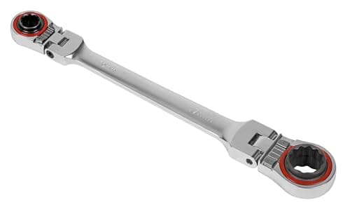 Image of Sealey AK63947 4-in-1 Reversible Flexi-Head Ratchet Ring Spanner - Platinum Series