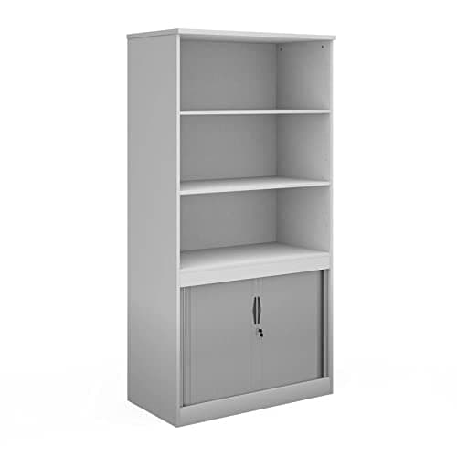 Image of Systems Combination Unit with Tambour Doors and Open top White 2000
