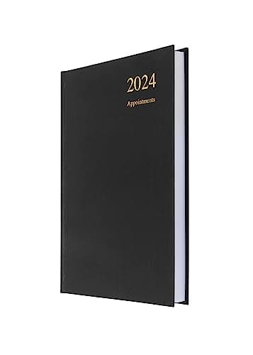 Image of Collins Debden Collins Essential A5 Diary 2024 Daily Planner With Appointments - 2024 Page Business, Academic and Personal 2024 Planner (A5 Size, Black) (ESSA51A.99-24)