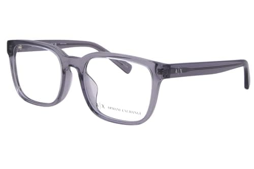 Image of Armani Exchange AX3071F 8239 Eyeglasses Men's Shiny Transparent Grey 54mm