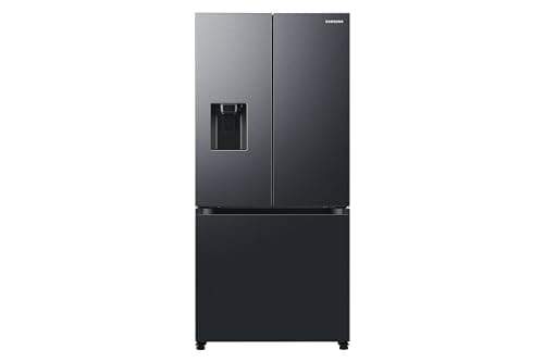 Image of Samsung Series 7 French Style Fridge Freezer, Features SpaceMax™ and Twin Cooling Plus™ Technology, Ice Dispenser, Black, Model: RF50C532EB1