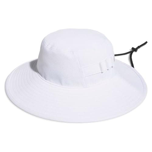 Image of adidas Men's CRESTABLE Wide Brim Golf HAT, White, S-M