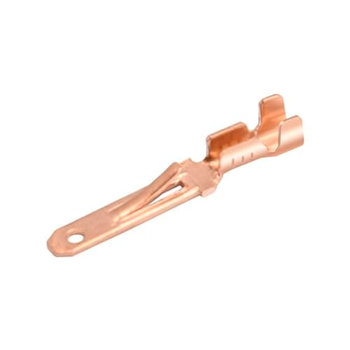 Image of Heschen Male Spade Quick Splice Crimp Terminals 2.8mm Crimp Connector Non Insulated 100 pcs
