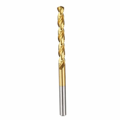 Image of Kozelo 1pcs Drill Bit - [5mm Diameter] M42 8% Cobalt HSS Cutting Tool for Machining Hard Metal Stainless Steel Woodworking Handicraft Use, 135° Cutting Angle TiN