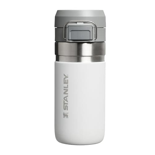 Image of STANLEY 1913 Quick Flip Stainless Steel Water Bottle 0.47L - Keeps Cold For 7 Hours - Leakproof - BPA-Free Thermal Flask - Dishwasher Safe - Cup Holder Compatible - Frost