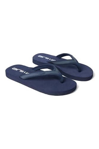 Image of Animal Swish Womens Recycled Flip-Flops -Lightweight, Comfortable & Slip-on Footwear, Padded Straps & Toe Post- For Summer, Beach, Walking & Outdoors, Blue, 7 UK