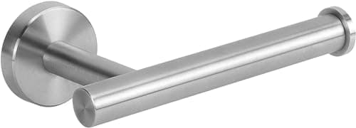 Image of Toilet Paper Holder for bathrooms and bathrooms Stainless Steel Rustproof Wall Mounted Toilet Roll Holder for Bathroom, Kitchen, Washroom (1 Pack, Brushed Nickel)