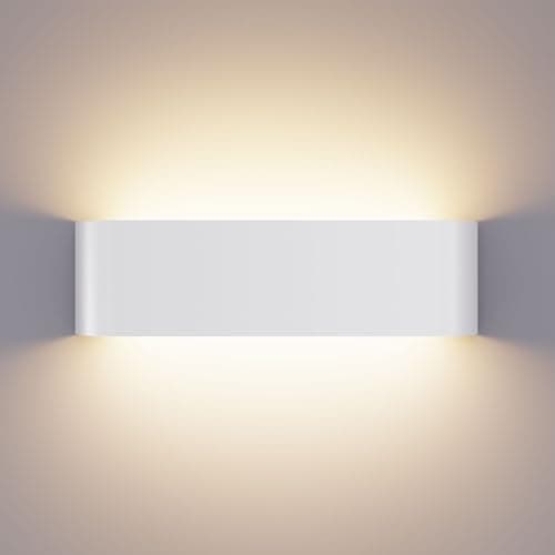 Image of OOWOLF Indoor Led Wall Lights - 2 Pack 3000K/4500K/6000K Adjustable Color Temperature Wall Lights for Bedroom Living Room Kitchen Dining Room (White-11 Inch, 1 Pack)