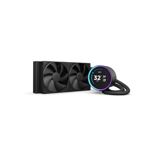Image of NZXT Kraken Elite 240 - AIO CPU Liquid Cooler - 240mm Radiator - 2 x F120P Fans - Customizable 2.72" IPS LCD Turbine Pump - Intel® LGA 1700, 1200/115X, 1851 - AMD® AM5, AM4 - Black