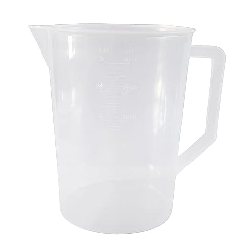 Image of Measuring Jug 50ml–5L | Graduated Tritan Plastic Liquid Measuring Jugs | Large & Small Mixing Pitchers with Easy Read Markings & Drip-Free Spout | Kitchen, Gardening & DIY Use (1, 2L)