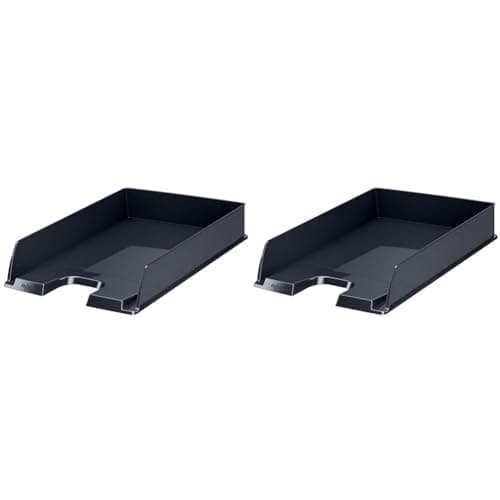 Image of Rexel Choices, 2115598, Letter Tray, A4, Black (Pack of 2)