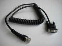 Image of Datalogic Cab-434 RS232 PWR 9P Female Coiled – (RS-232 Cable Adapter, 9 Pin "D, 2.4 m, powerscan8000/powerscan7100 IBM PC/PC Clones NCR 7452)