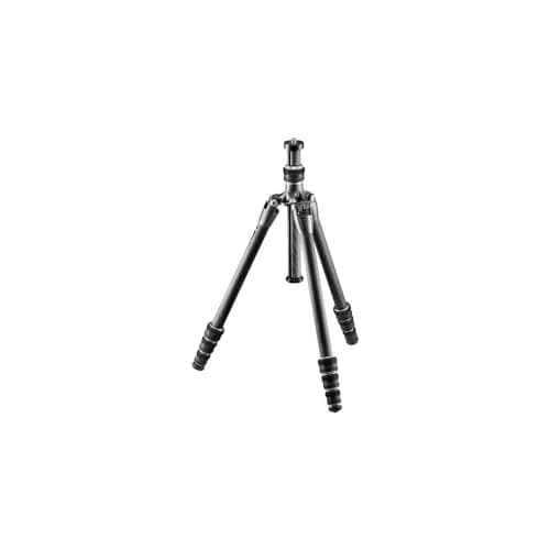 Image of Gitzo GT0545T Traveler Tripod - Super-Compact, Foldable and Incredibly Light, with Short Column Included for Ground Level Shoots, Series 0-4 Sections, Carbon Fibre
