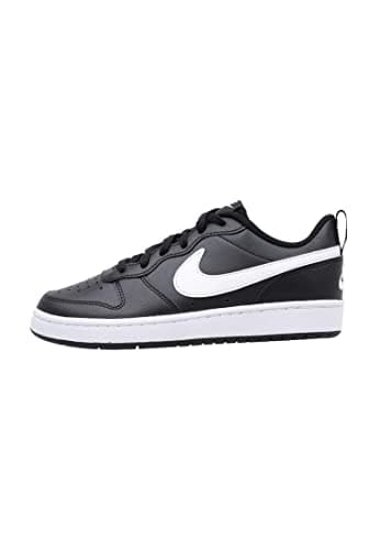Image of Nike Court Borough Low 2 (GS), Boy's Basketball Shoe, Black/White, 3 UK (35.5 EU)