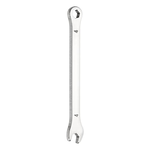 Image of sourcing map Mini Super Thin Combination Wrench 4mm Metric 6-Point Box and Open End Stainless Steel Double Ended Spanner Tool for Automotive Pipe Furniture Machinery DIY Repair, Silver