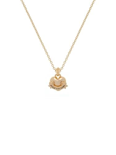 Image of Juicy Couture Icon Heart Small Pendant Necklace for Women (Gold)
