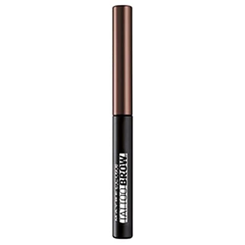 Image of Maybelline Brow Tint Gel, Tattoo Brow Peel Off Eyebrow Gel Tint Makeup, Semi-Permanent Colour, Waterproof, Lasts up to 3 Days, Maybelline New York, Colour: Medium Brown